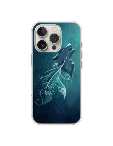 Coque iPhone 16 Pro Wolfeather Plume Loup - LouJah