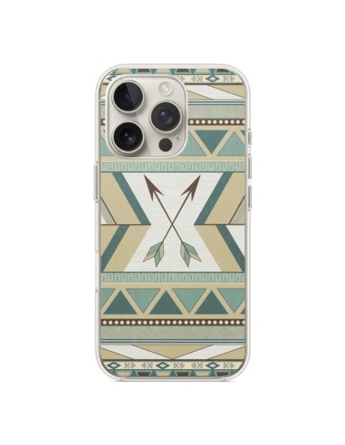 Coque iPhone 16 Pro Aztec Pattern Arrows Fleche Azteque Tribal - LouJah