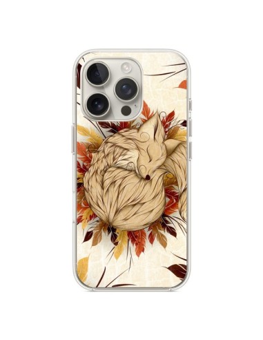 Coque iPhone 16 Pro Night Fall Renard Automne - LouJah