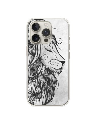 Coque iPhone 16 Pro Poetic Lion Noir Blanc - LouJah