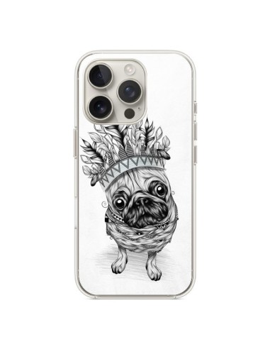 Coque iPhone 16 Pro Indian Dog Chien Indien Chef Couronne - LouJah