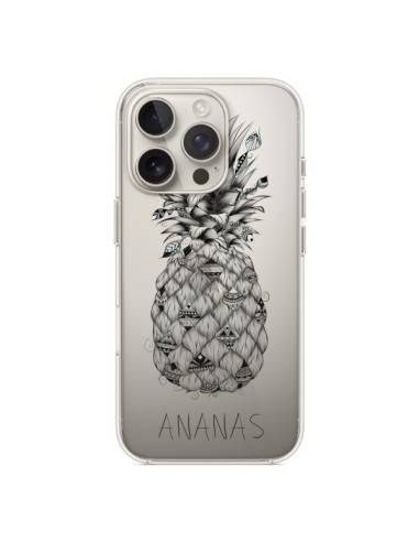 Coque iPhone 16 Pro Ananas Fruit Transparente - LouJah