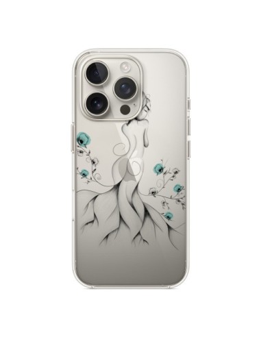 Coque iPhone 16 Pro Princesse Fleurs Transparente - LouJah