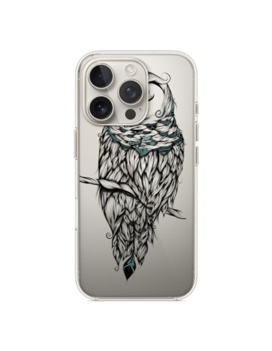 Cover iPhone 16 Pro Gufo Inverno Trasparente - LouJah