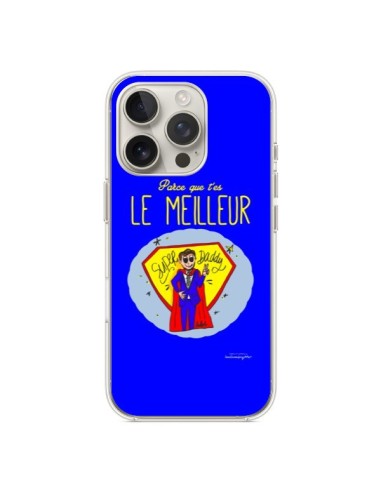 Coque iPhone 16 Pro Le meilleur Papa Fête des Pères - Leellouebrigitte