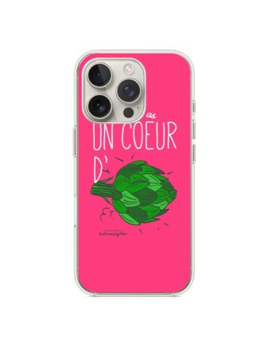 Coque iPhone 16 Pro Toi tu as un coeur d'artichaut - Leellouebrigitte