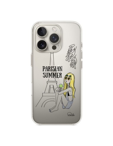 Coque iPhone 16 Pro Parisian Summer Ete Parisien Transparente - Lolo Santo