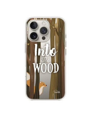 Coque iPhone 16 Pro Into The Wild Renard Bois Transparente - Lolo Santo