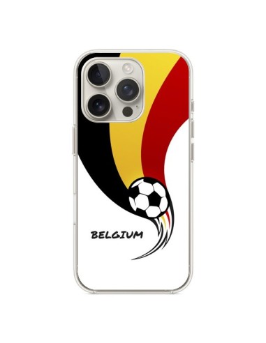 Coque iPhone 16 Pro Equipe Belgique Belgium Football - Madotta