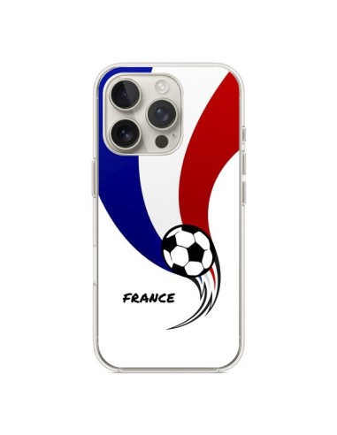 Coque iPhone 16 Pro Equipe France Ballon Football - Madotta