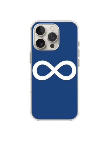 Coque iPhone 16 Pro Infini Navy Blue Infinity - Mary Nesrala