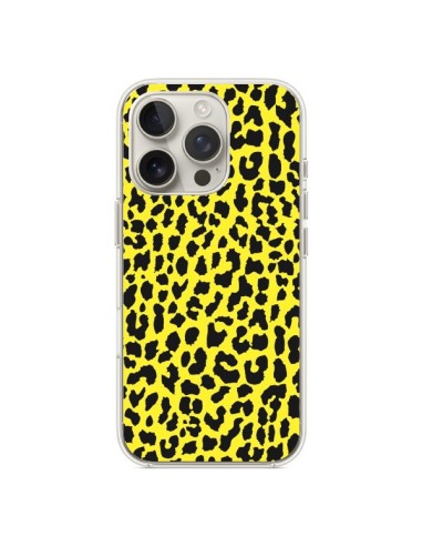 Coque iPhone 16 Pro Leopard Jaune - Mary Nesrala