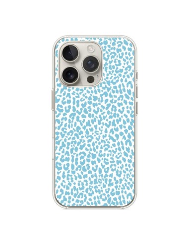 Coque iPhone 16 Pro Leopard Turquoise - Mary Nesrala