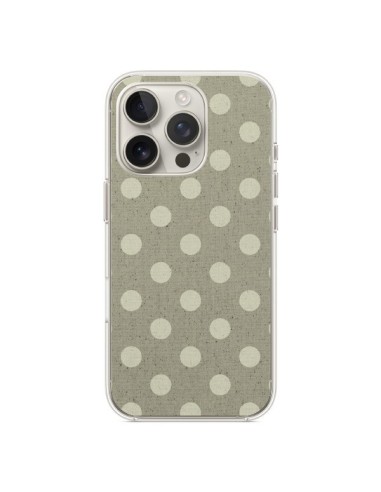 Coque iPhone 16 Pro Pois Polka Camel - Mary Nesrala