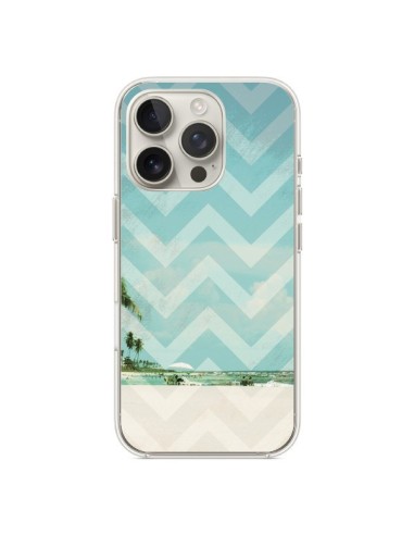 Coque iPhone 16 Pro Chevron Beach Dreams Triangle Azteque - Mary Nesrala