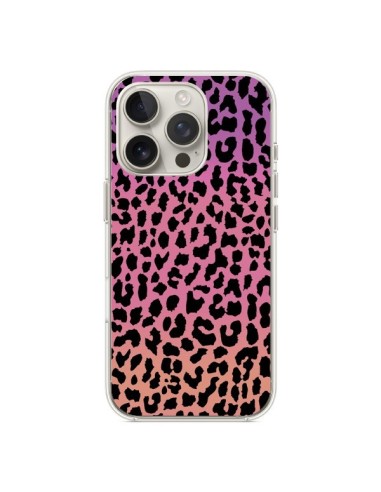 Coque iPhone 16 Pro Leopard Hot Rose Corail - Mary Nesrala