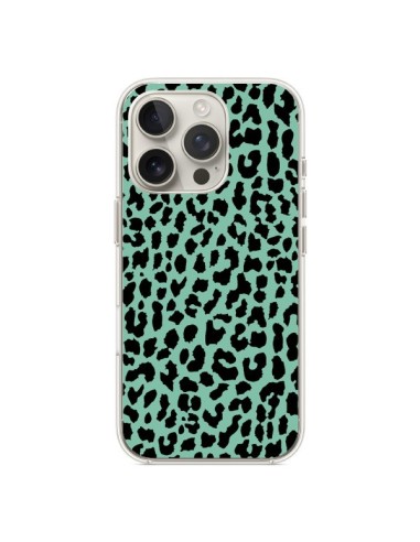 Coque iPhone 16 Pro Leopard Mint Vert Neon - Mary Nesrala