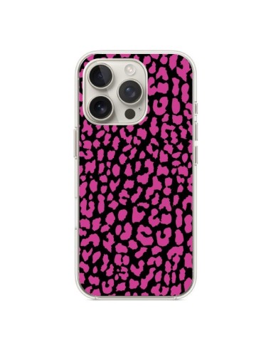 Coque iPhone 16 Pro Leopard Rose Pink - Mary Nesrala