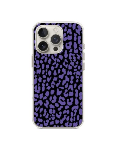 Coque iPhone 16 Pro Leopard Violet - Mary Nesrala