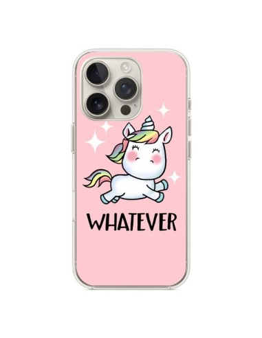 Coque iPhone 16 Pro Licorne Whatever - Maryline Cazenave