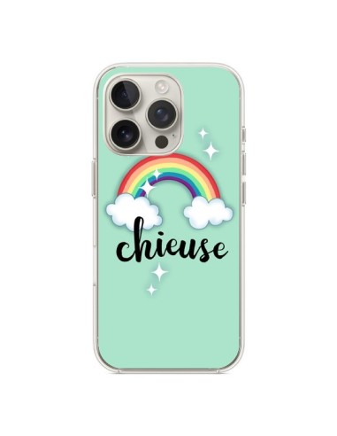 Coque iPhone 16 Pro Chieuse Arc en Ciel - Maryline Cazenave