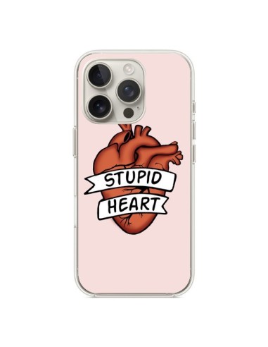 Coque iPhone 16 Pro Stupid Heart Coeur - Maryline Cazenave