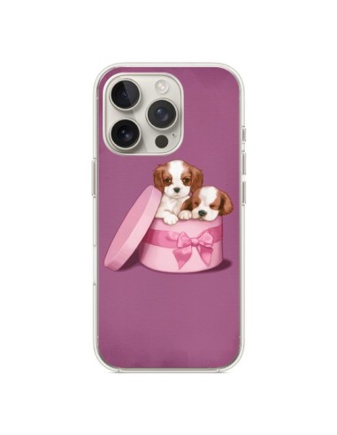 Coque iPhone 16 Pro Chien Dog Boite Noeud - Maryline Cazenave