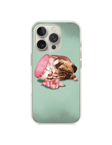 Coque iPhone 16 Pro Chien Dog Cupcakes Gateau Bonbon Boite - Maryline Cazenave