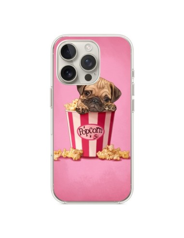 Coque iPhone 16 Pro Chien Dog Popcorn Film - Maryline Cazenave