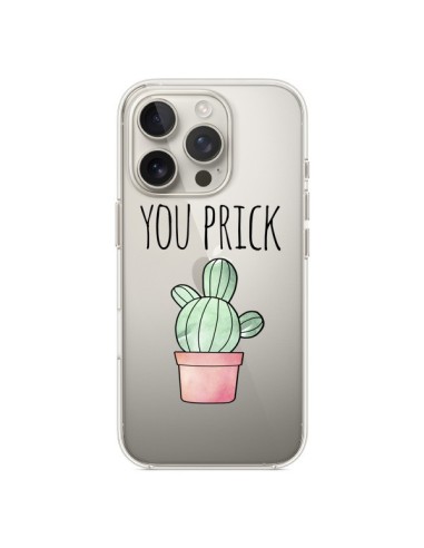 Coque iPhone 16 Pro You Prick Cactus Transparente - Maryline Cazenave