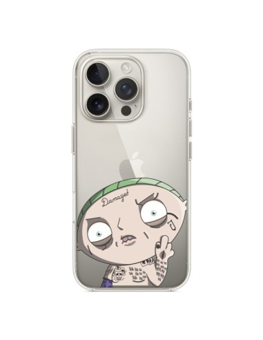 Coque iPhone 16 Pro Stewie Joker Suicide Squad Transparente - Mikadololo