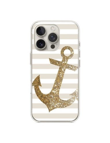 Cover iPhone 16 Pro Ancora Marina Oro - Monica Martinez