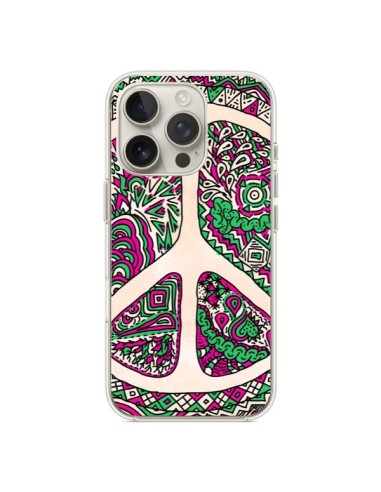 Coque iPhone 16 Pro Peace and Love Azteque Vainilla - Maximilian San