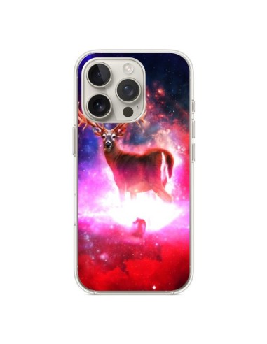 Coque iPhone 16 Pro Cosmic Deer Cerf Galaxy - Maximilian San