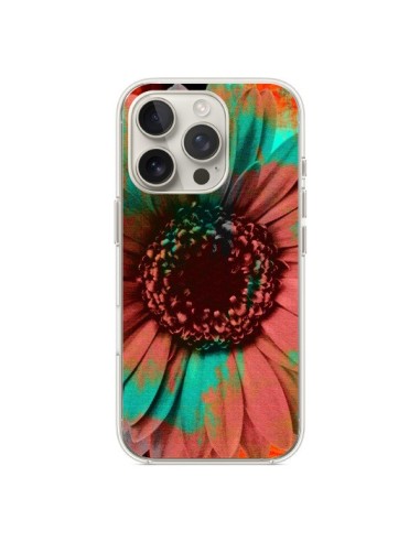 Coque iPhone 16 Pro Tournesol Lysergic Flower - Maximilian San