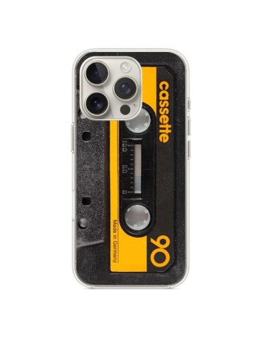 Coque iPhone 16 Pro Yellow Cassette K7 - Maximilian San