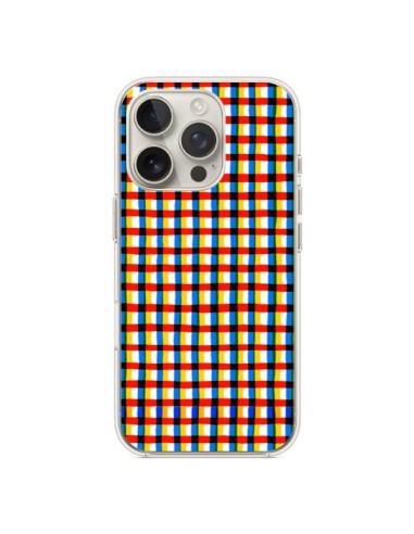 Coque iPhone 16 Pro Crossed Eyes Lines Red - Ninola Design