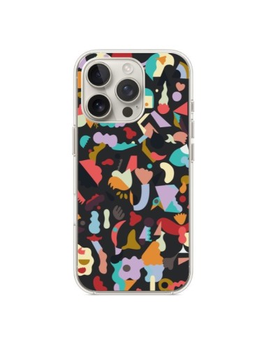 Cover iPhone 16 Pro Dreamy Animal Shapes Nero - Ninola Design