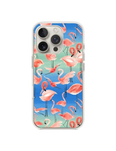 Coque iPhone 16 Pro Flamingo Pink - Ninola Design