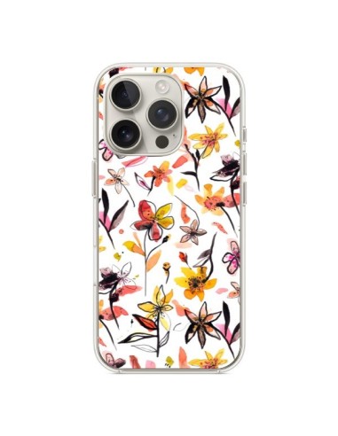 Coque iPhone 16 Pro Ink Bleeding Dots Pink - Ninola Design