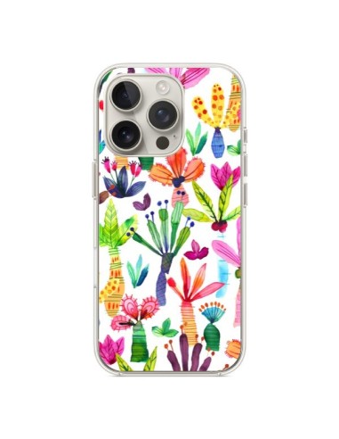 Coque iPhone 16 Pro Overlapped Watercolor Dots - Ninola Design