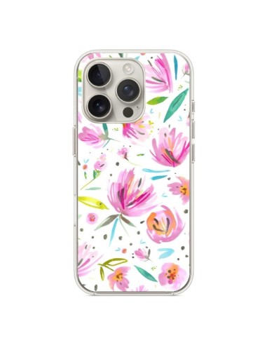 Cover iPhone 16 Pro Painterly Waterolor Texture Fiori - Ninola Design