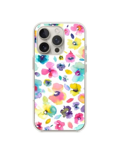 iPhone 16 Pro Case Flowers Colorful Painting - Ninola Design