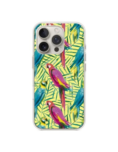 Coque iPhone 16 Pro Tropical Monstera Leaves Multicolored - Ninola Design