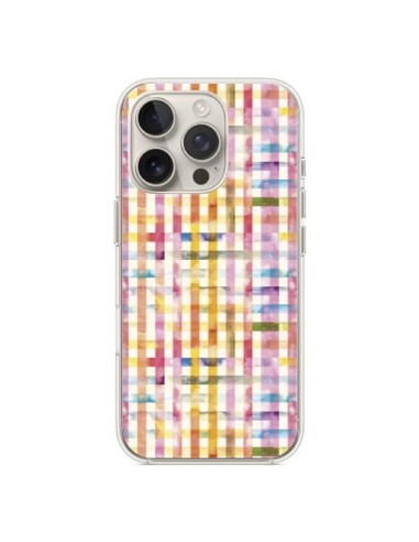 Coque iPhone 16 Pro Vichy Black Yellow - Ninola Design