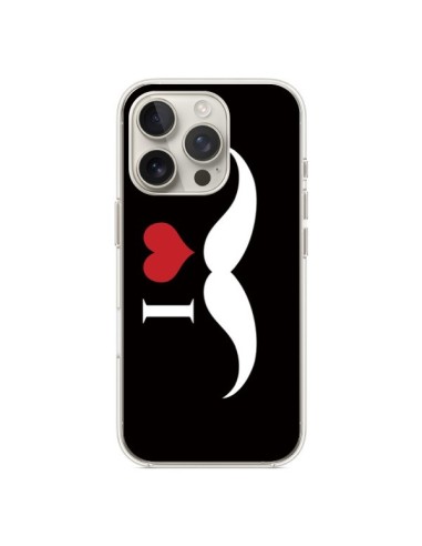 Coque iPhone 16 Pro I Love Moustache - Nico