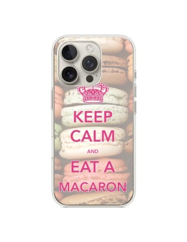 Coque iPhone 16 Pro Keep Calm and Eat A Macaron - Nico