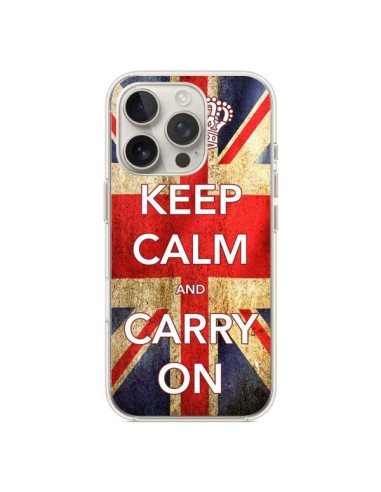 Coque iPhone 16 Pro Keep Calm and Carry On - Nico