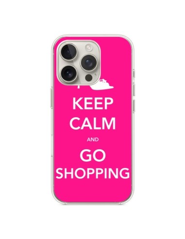 Coque iPhone 16 Pro Keep Calm and Go Shopping - Nico