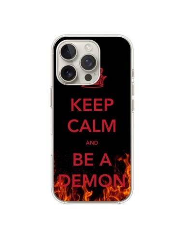 Coque iPhone 16 Pro Keep Calm and Be A Demon - Nico